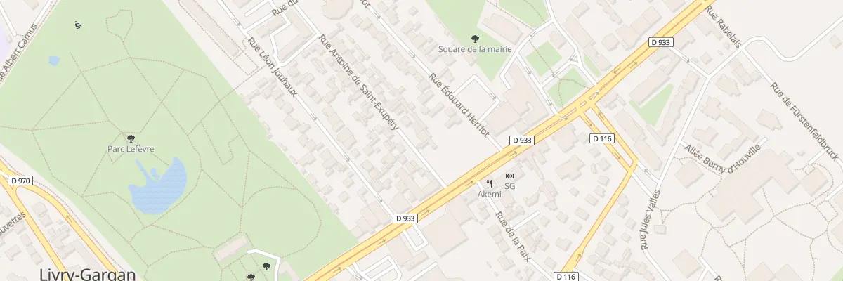 Plan du 8 Rue A de St Exupery à Livry-Gargan
