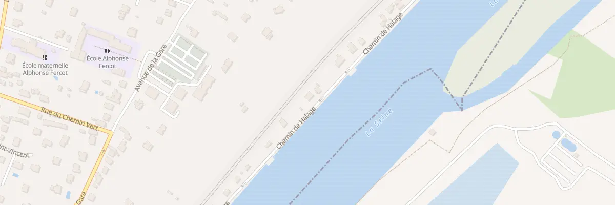 Plan du 929 Che de Halage à Saint-Fargeau-Ponthierry