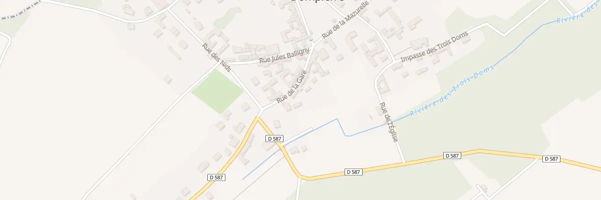 Plan du 11 Rue de la Gare à Dompierre