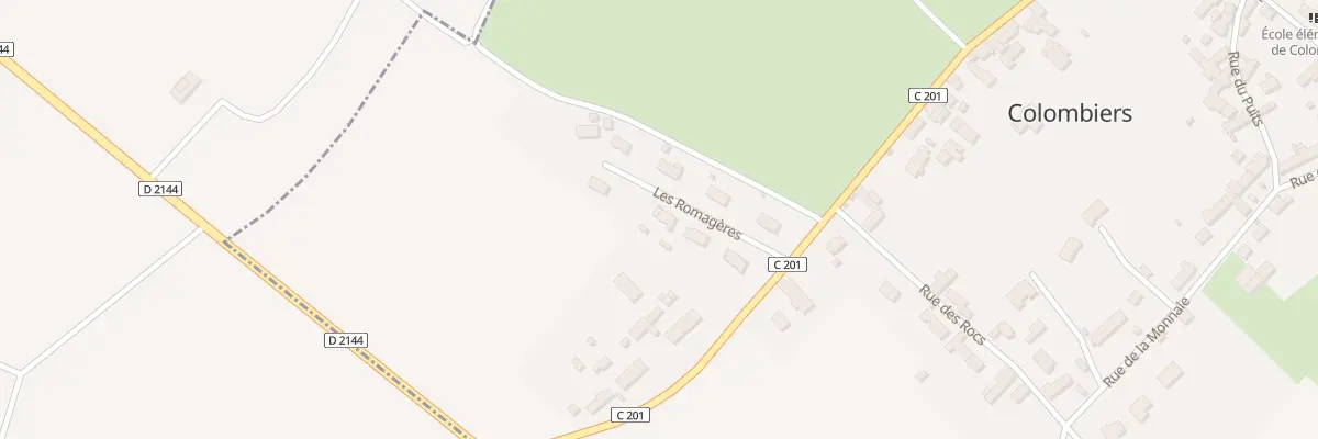 Plan du 7 Les Romagères à Colombiers