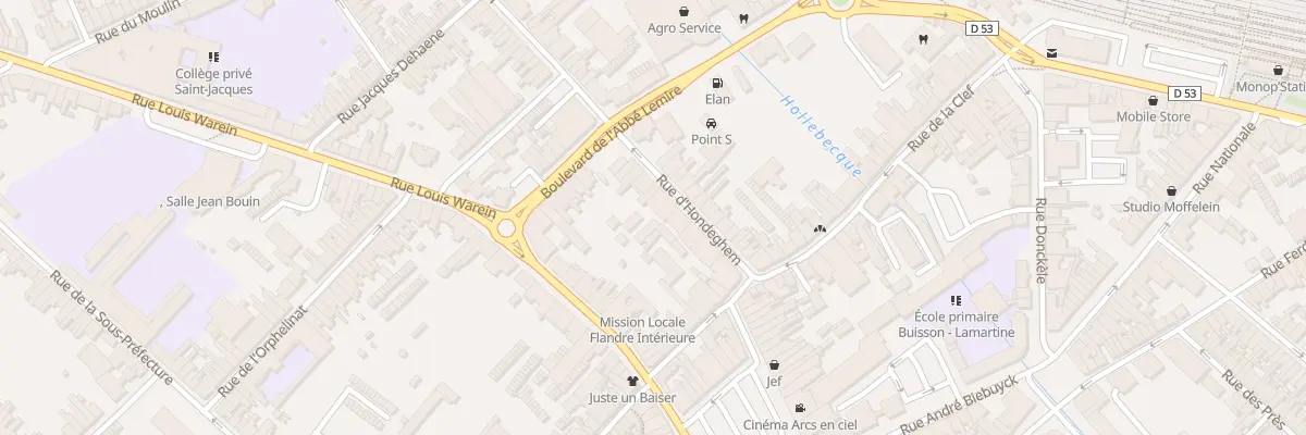 Plan du 15 Rue d’Hondeghem à Hazebrouck