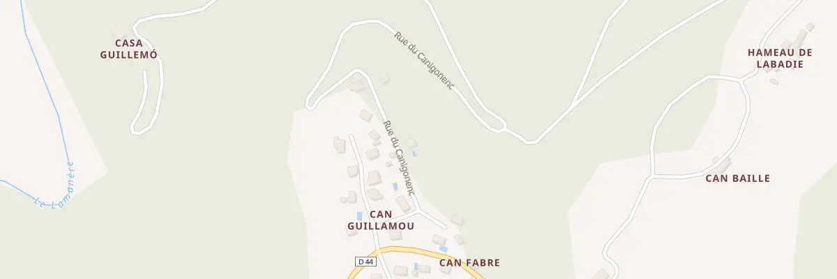 Plan du 4 Rue du Canigonenc à Serralongue