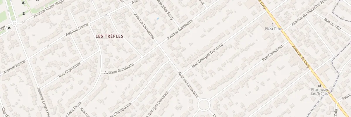 Plan du 23 Av Lamartine à Sevran