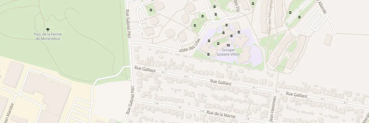 Plan du 23 Rue Galliéni à Sevran