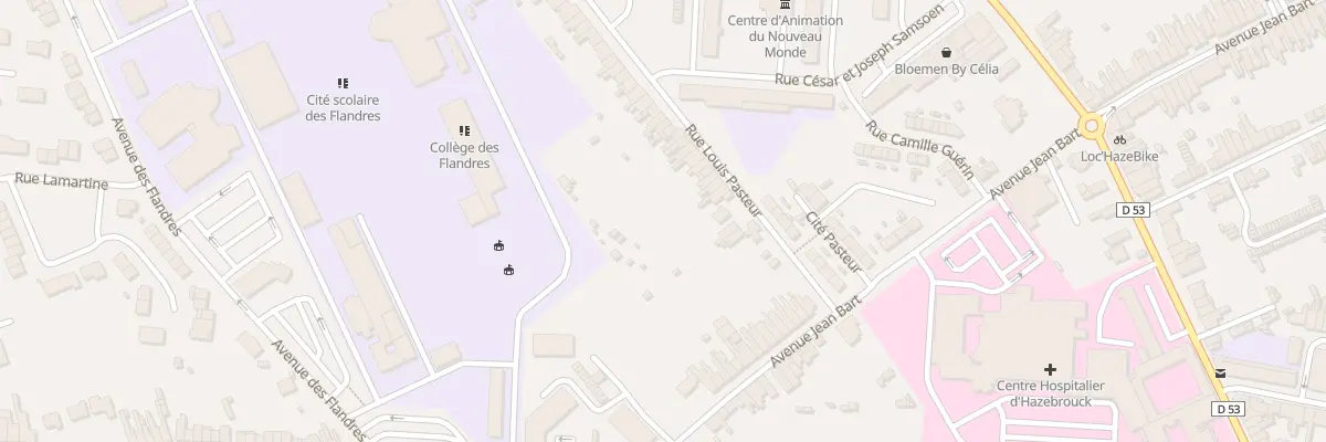 Plan du 17 Rue Louis Pasteur à Hazebrouck