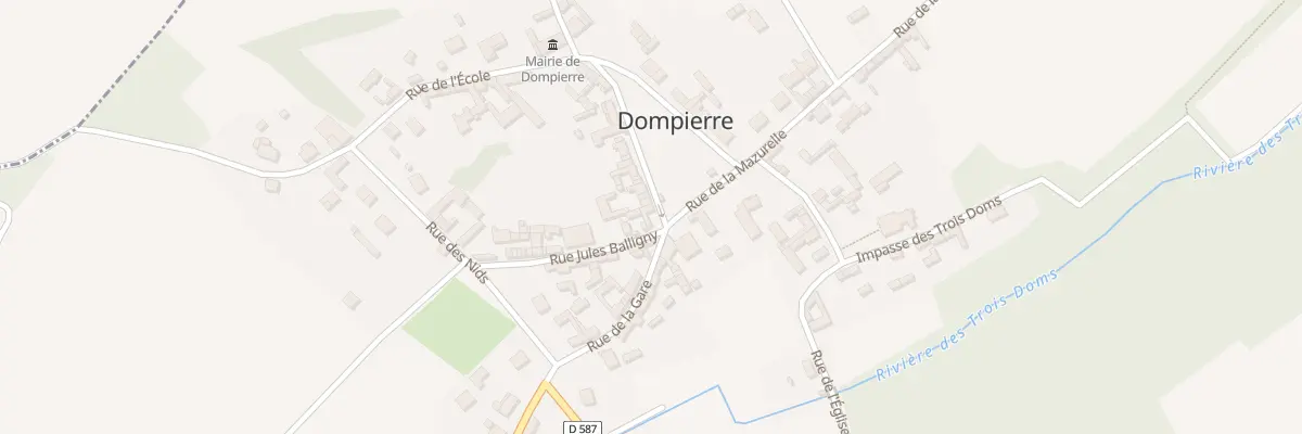 Plan du 2 Rue Jules Balligny à Dompierre