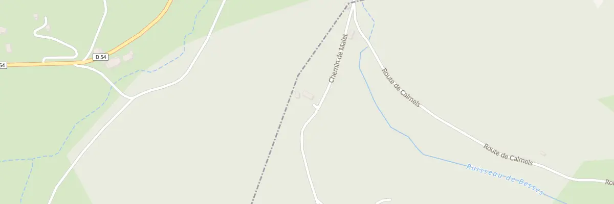 Plan du 190 Che de Malet à Berlats