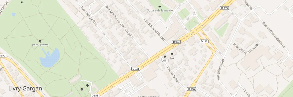 Plan du 4 Rue A de St Exupery à Livry-Gargan