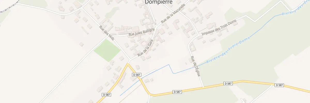 Plan du 9 Rue de la Gare à Dompierre