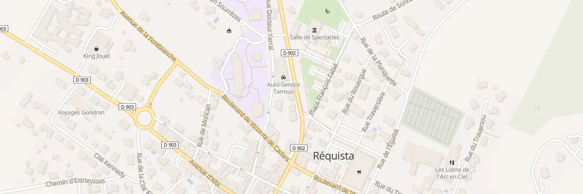 Plan du 23 Av de Rodez à Réquista