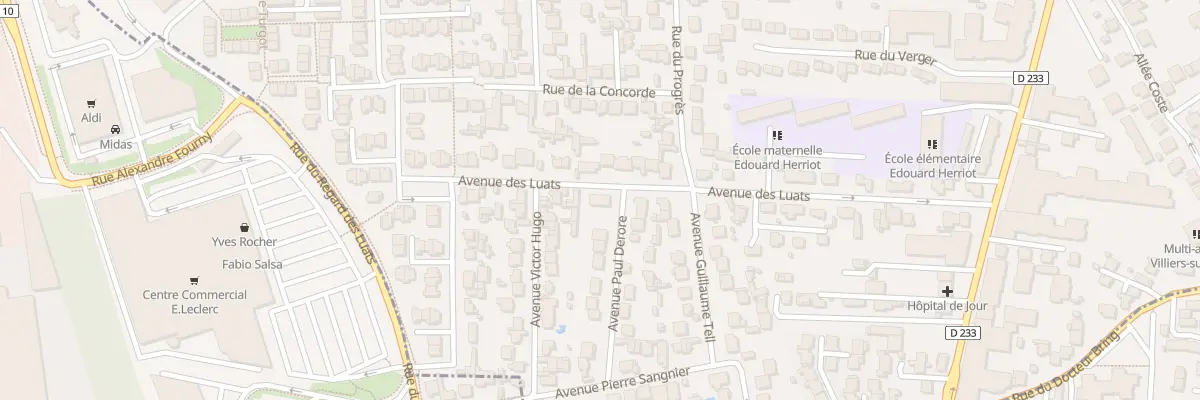 Plan du 25 Av des Luats à Villiers-sur-Marne