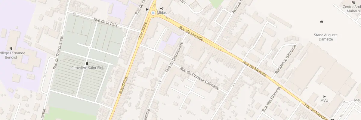 Plan du 15 Rue du Dispensaire à Hazebrouck