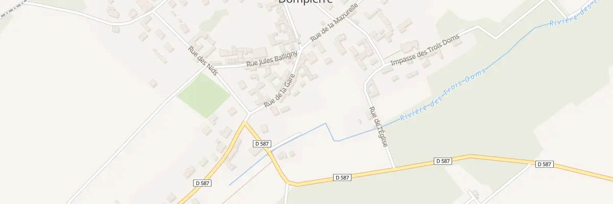 Plan du 7 Rue de la Gare à Dompierre