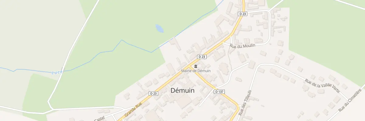 Plan du 13 Gr Grande Rue à Démuin