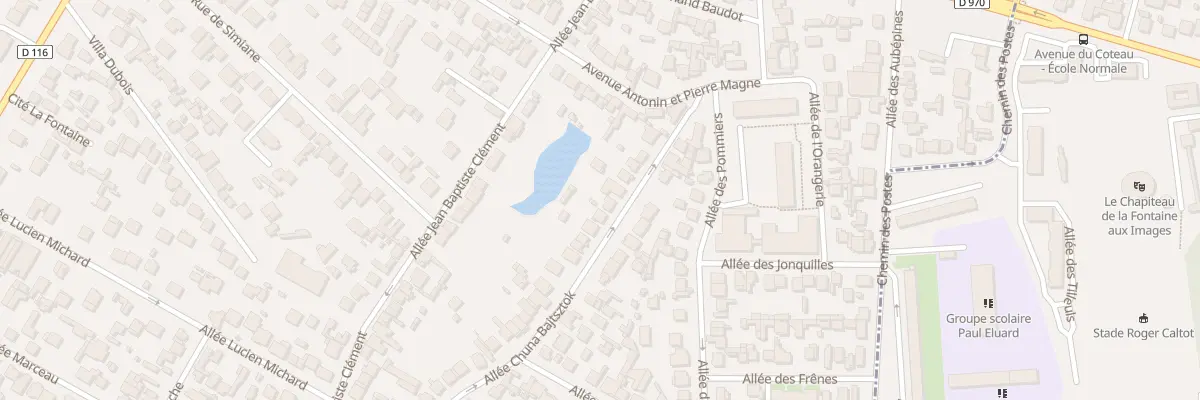 Plan du 16 All Chuna Bajtsztok à Livry-Gargan