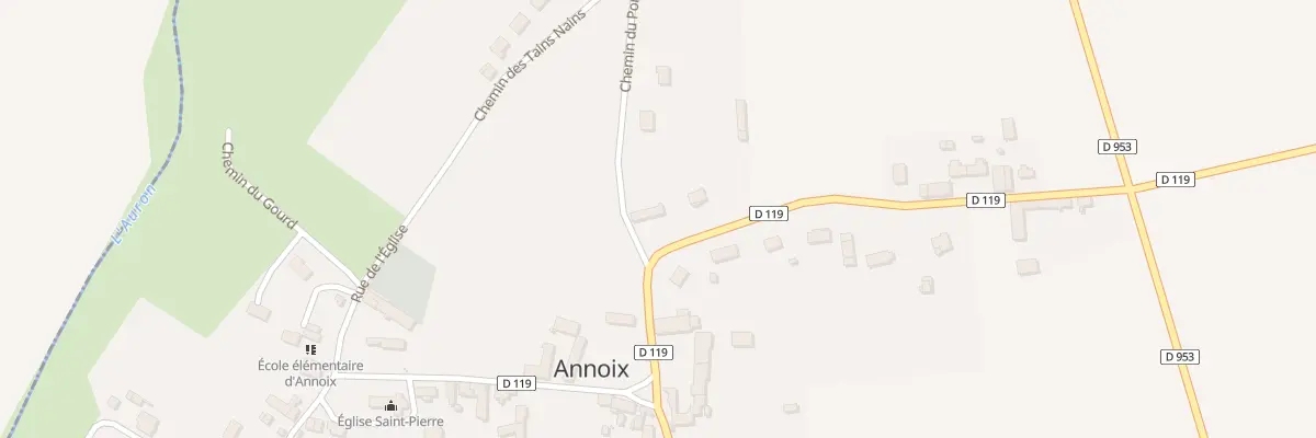 Plan du 1 Rue de Valdeon à Annoix