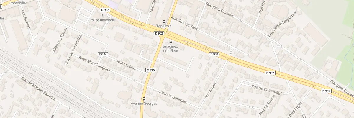 Plan du 7 Rue Aristide Briand à Gagny