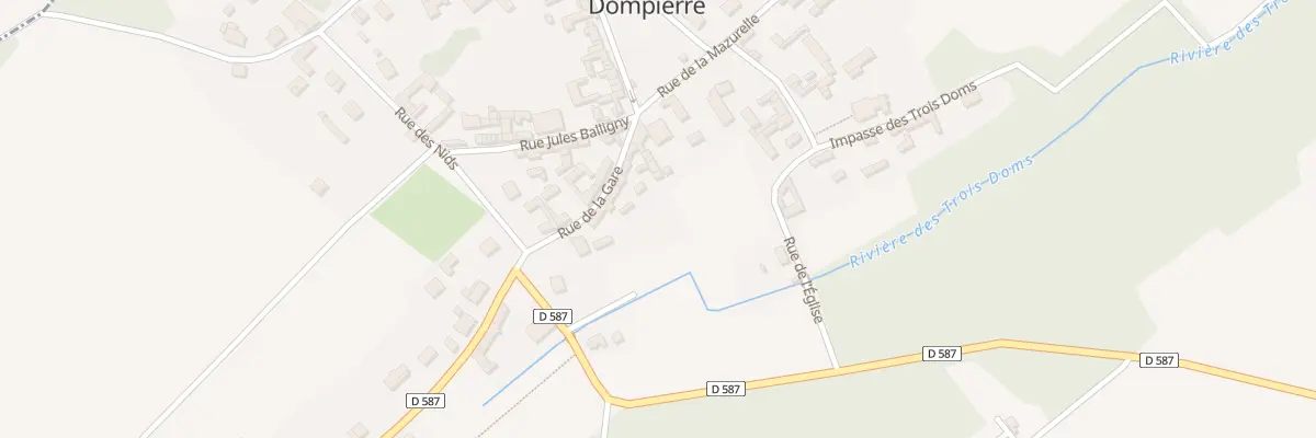 Plan du 5 Rue de la Gare à Dompierre