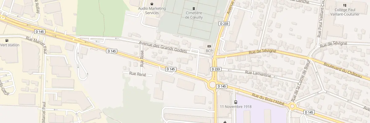 Plan du 238 Av des Grands Godets à Champigny-sur-Marne