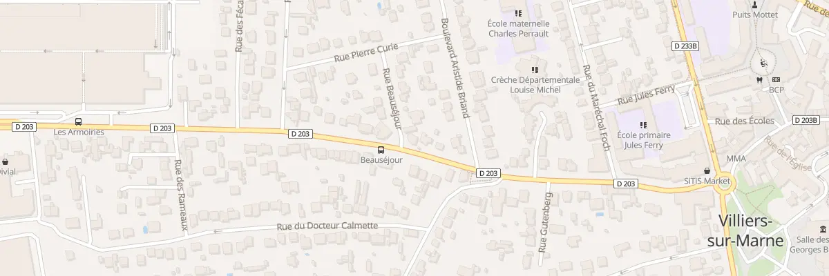 Plan du 59 Rue Jean Jaurès à Villiers-sur-Marne