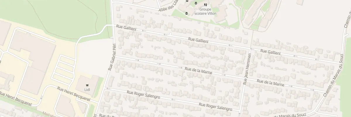 Plan du 25 Rue de la Marne à Sevran
