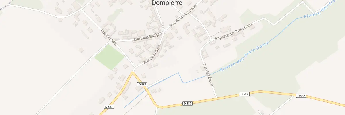 Plan du 3 Rue de la Gare à Dompierre