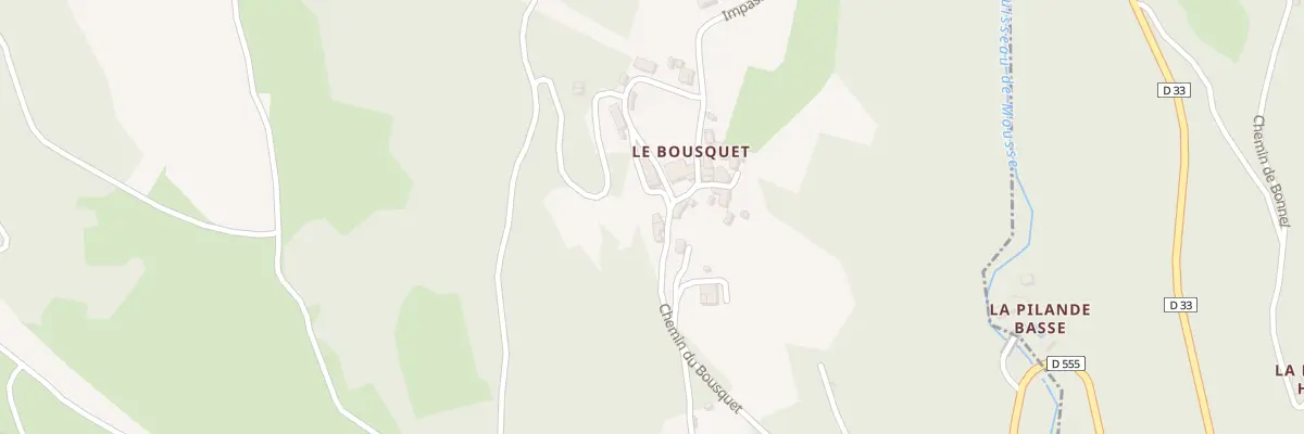 Plan du 5033A Le Bousquet à La Bastide-Solages