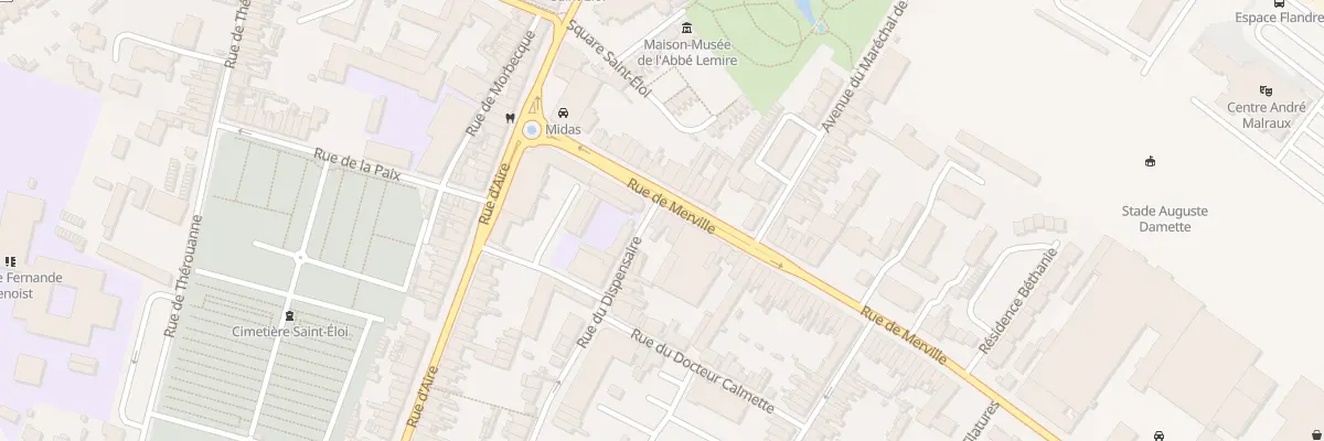 Plan du 1 Rue du Dispensaire à Hazebrouck