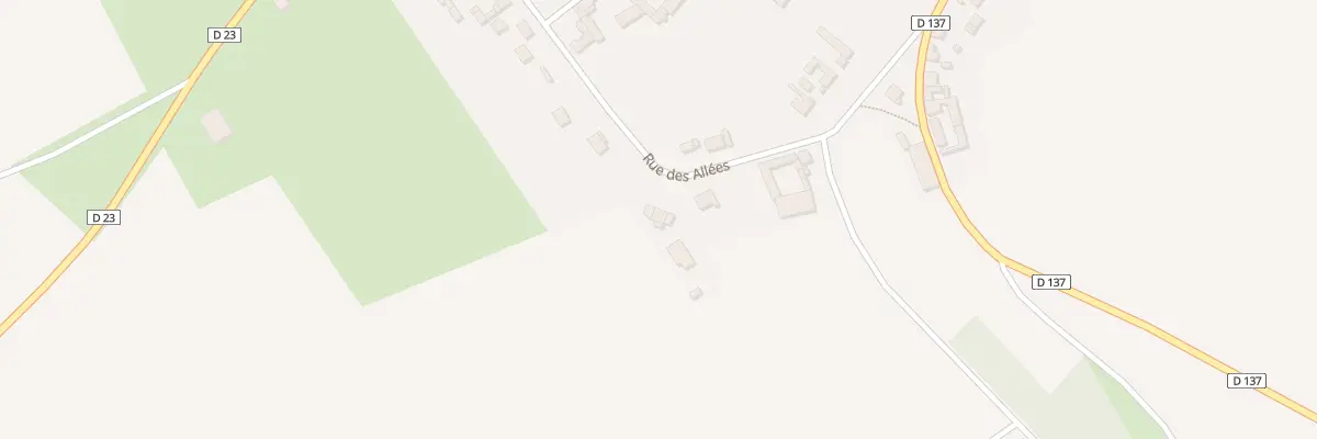 Plan du 2D Rue des Allées à Démuin