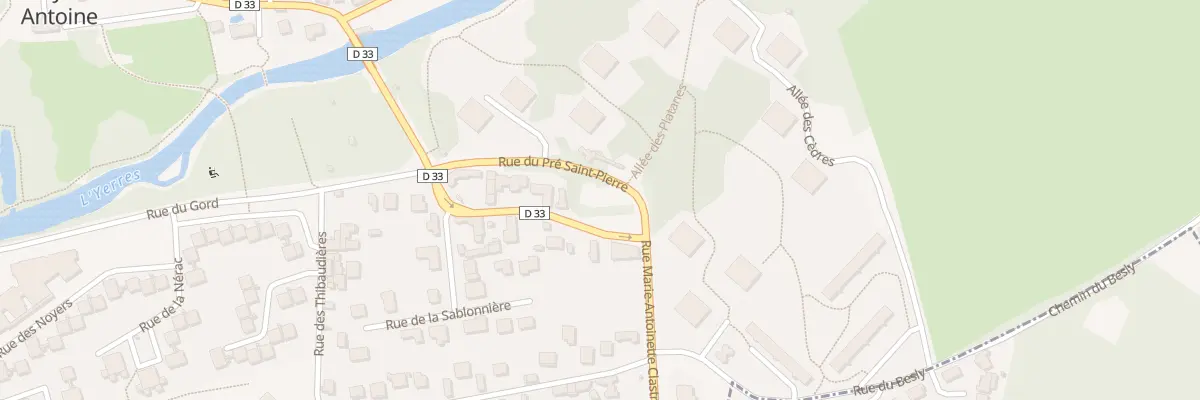 Plan du 1 All des Platanes à Boussy-Saint-Antoine