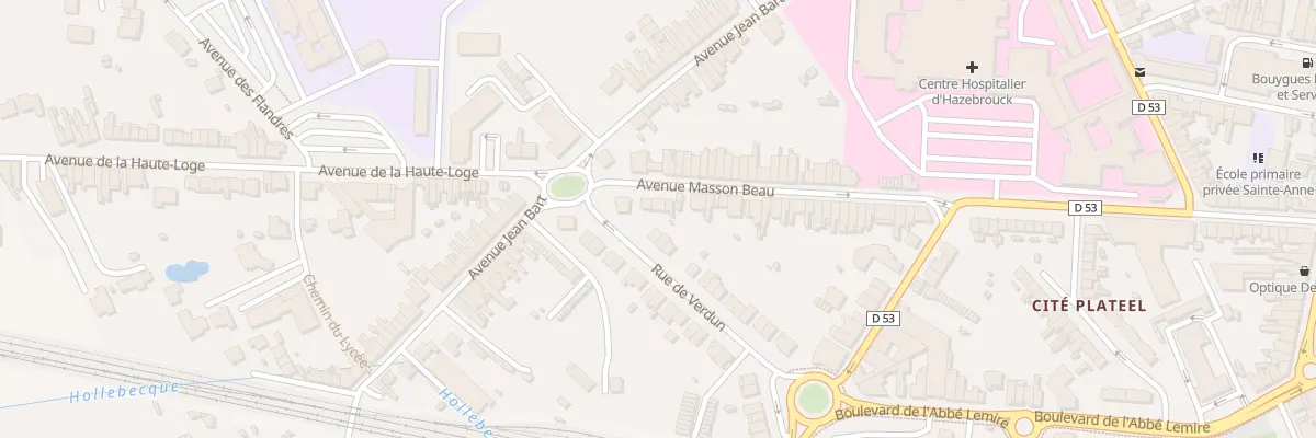 Plan du 8 Av Masson Beau à Hazebrouck