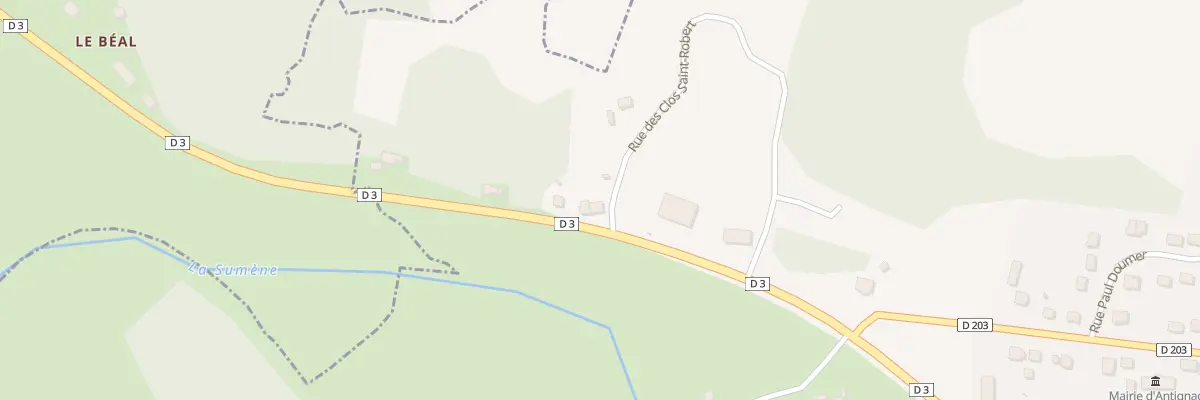 Plan du 10 Rue du Vignonnet à Antignac