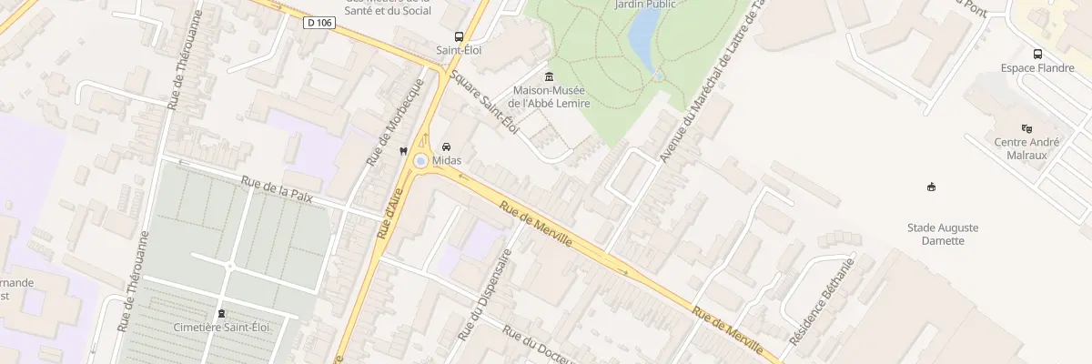 Plan du 7T Rue de Merville à Hazebrouck