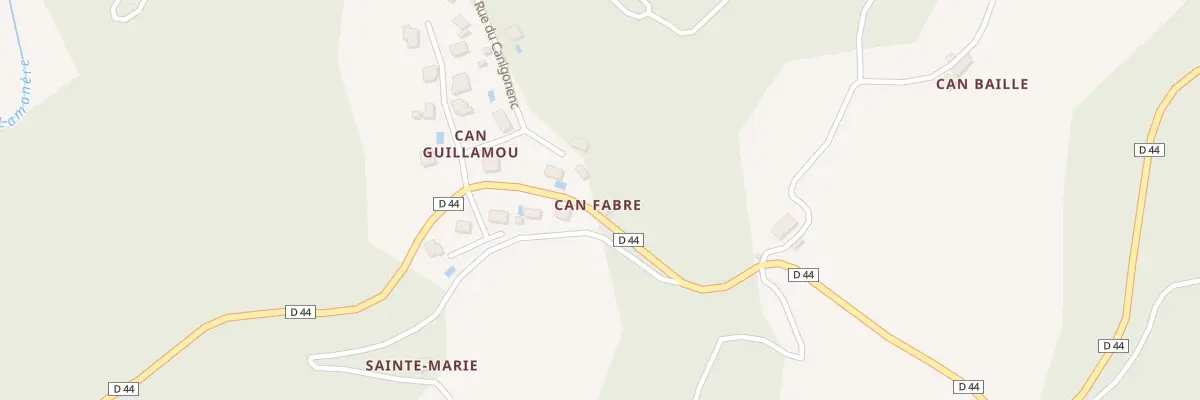 Plan du 121 Can Fabre à Serralongue
