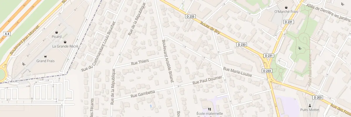 Plan du 34 Bd Aristide Briand à Villiers-sur-Marne