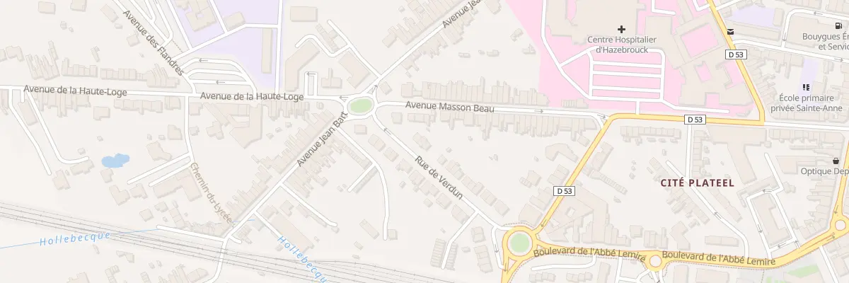 Plan du 30 Rue de Verdun à Hazebrouck