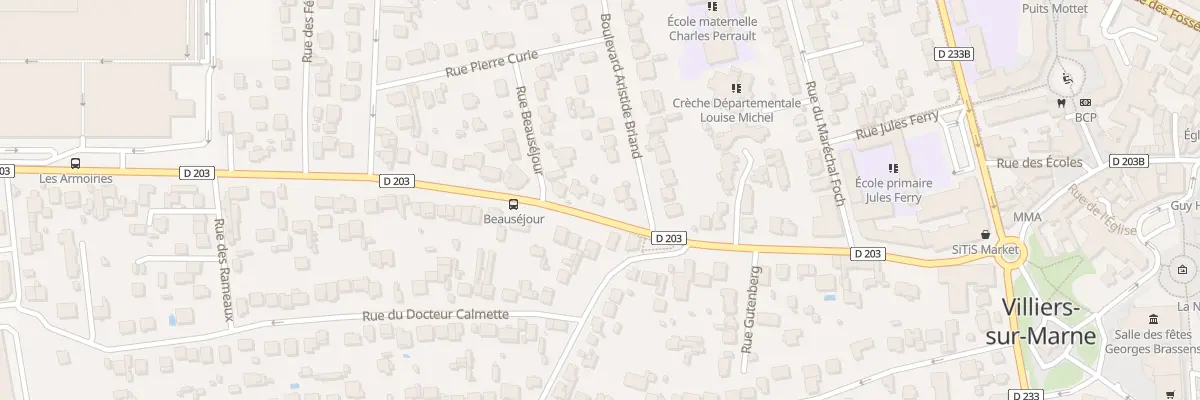 Plan du 61 Rue Jean Jaurès à Villiers-sur-Marne