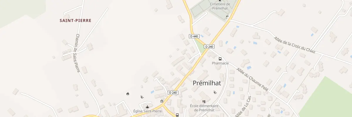 Plan du 21 Rue de l’Eglise à Prémilhat