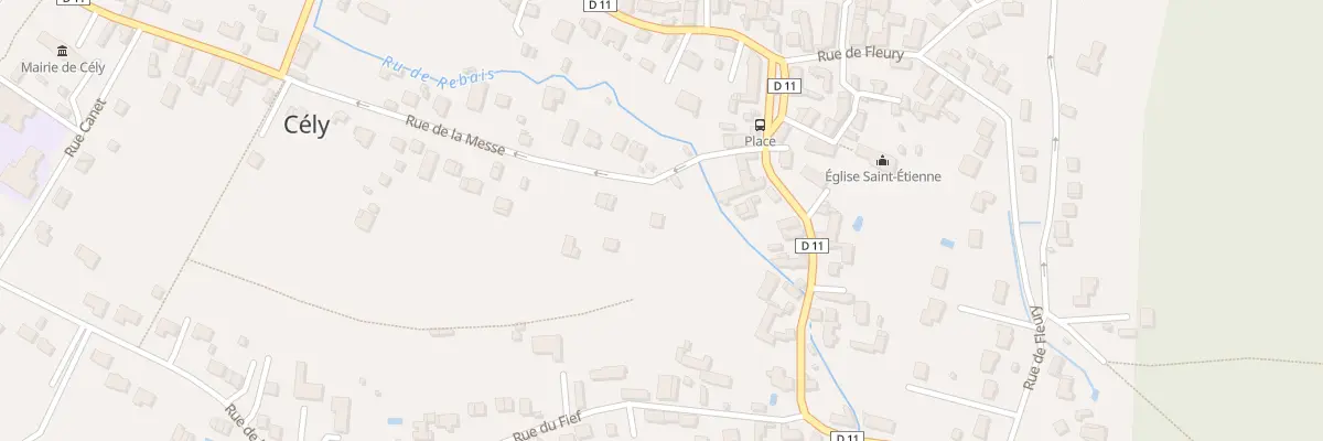 Plan du 5 Rue de la Messe à Cély