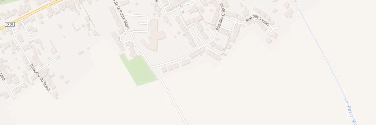 Plan du 23 Rue des Chênes à Bray-Dunes