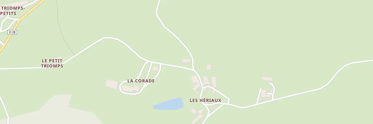 Plan du 5 Les Hériaux à Dontreix