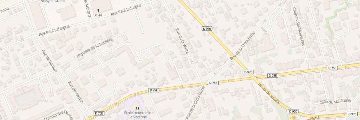 Plan du 87 Bd du Marechal Foch à Noisy-le-Grand