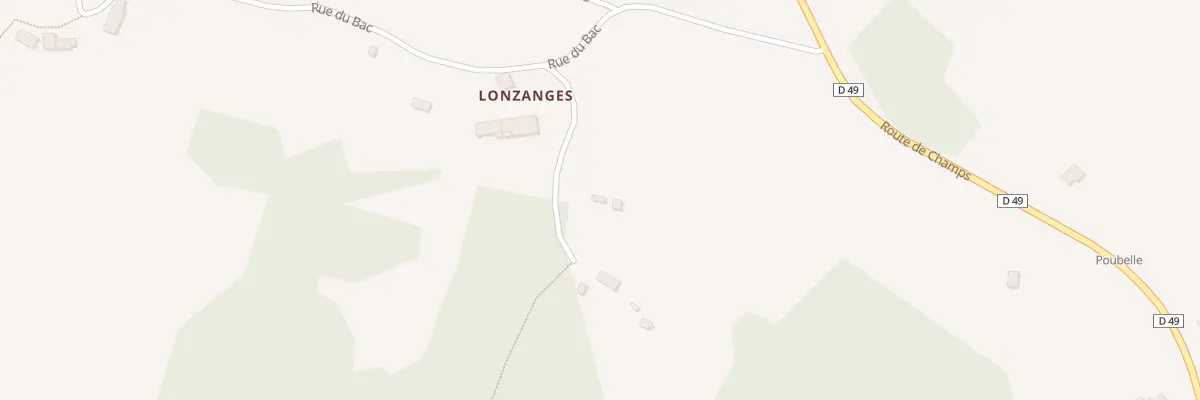 Plan du 5369 Lonzanges à Lanobre