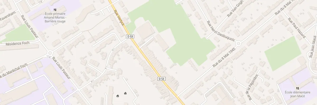 Plan du 98 Rue Verlyck à Hazebrouck