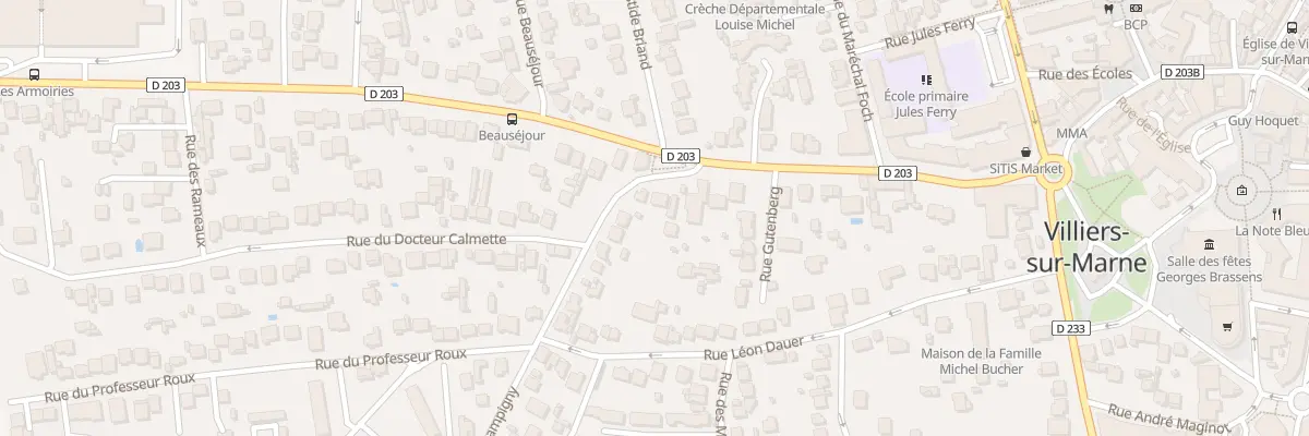 Plan du 7 Rte de Champigny à Villiers-sur-Marne