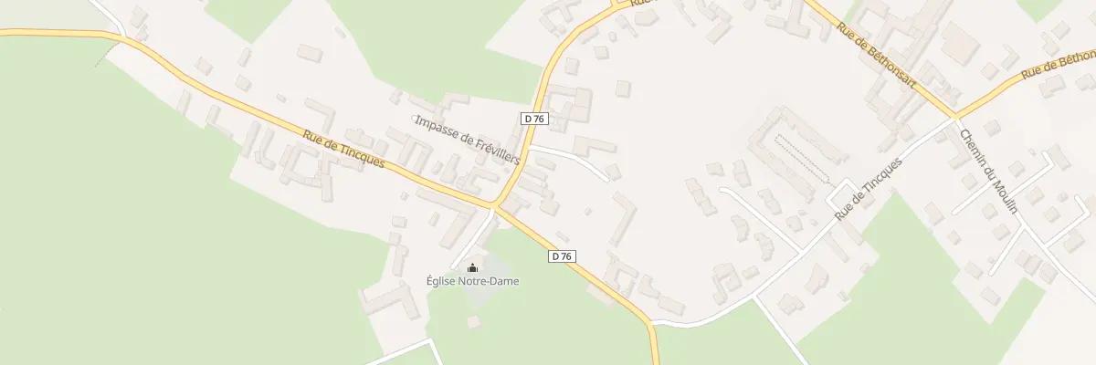 Plan du 33 Rue de Frévillers à Villers-Brûlin