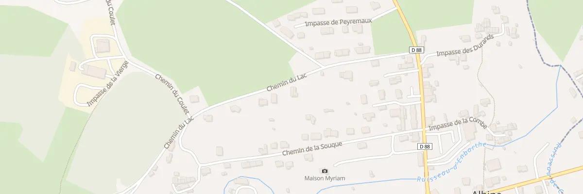 Plan du 17 Che du Lac à Albine