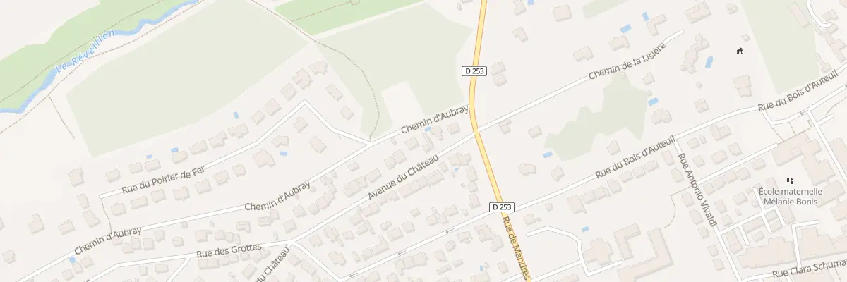 Plan du 115 Av du Château à Villecresnes
