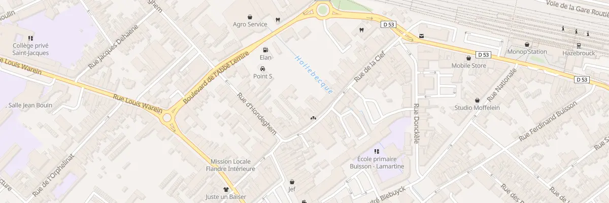 Plan du 21 Rue de la Clef à Hazebrouck