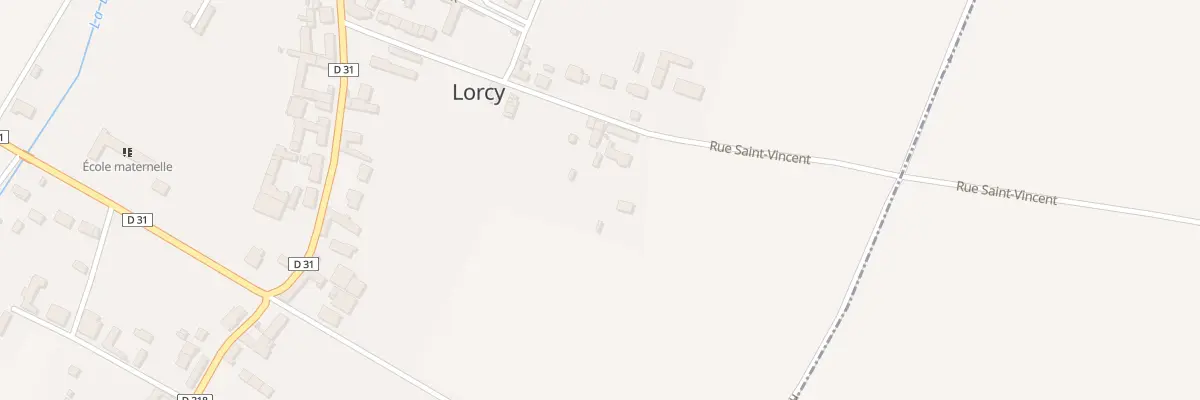 Plan du 21 Rue St Vincent à Lorcy